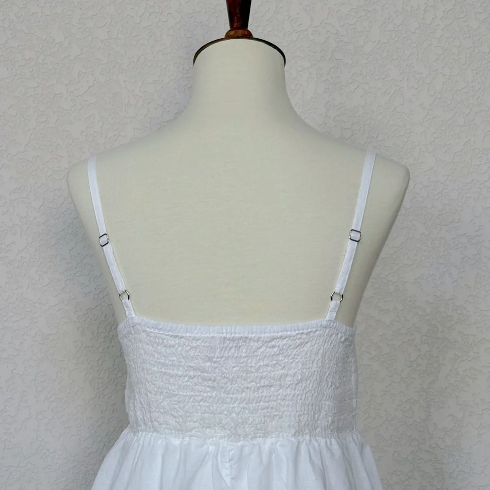 NWOT Mossimo Supply white cotton sundress with eyelet ruffle - Picture 5 of 5